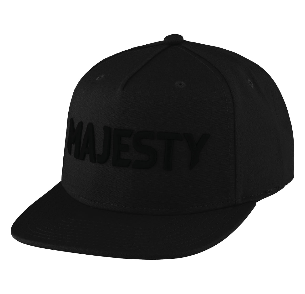 MAJESTY - TACTIC Flat Brim Baseball Style Hat - Black