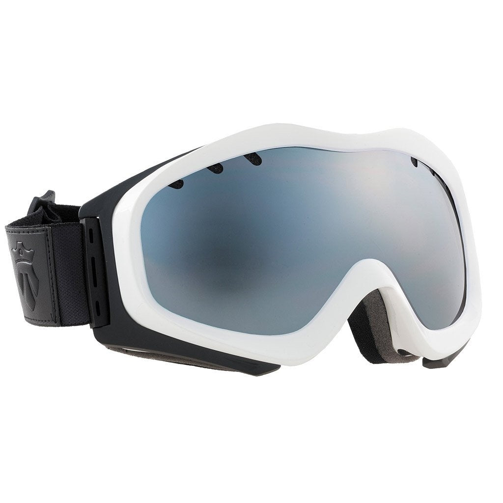 PATROL Moto-X Snow Goggle - White/Black-Onyx Lens + Red Lens + Cloudy day lens